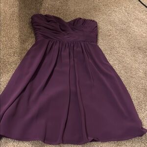 Jasmine B2 Bridal Elegant Purple Strapless Dress